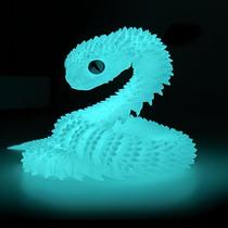 Modelo de animal articulado Snake Viper Toy impresso em 3D