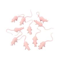 Modelo De Animal Falso Mini Rato De Halloween 10pcs PVC Brinquedo De Festa De Terror Acessório De