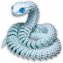 Modelo de animal impresso em 3D Snake Viper Sky Blue