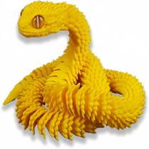 Modelo de animal impresso em 3D Snake Viper Yellow