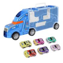 Modelo de armazenamento de trailer de brinquedo educacional