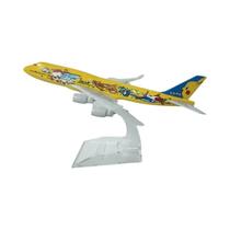 Modelo De Avião Airbus A380 Da All Nippon Airways ANA Com Pintura De Tartaruga Marinha Em Metal