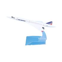 Modelo De Avião Concorde Air France Em Escala 1:400 De 16cm, Miniatura De Brinquedo Para Decoração