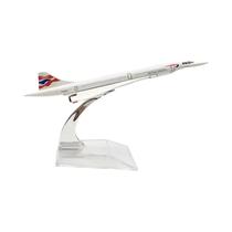 Modelo De Avião Concorde De 16cm Em Metal Liga Para British Airways Estados Unidos