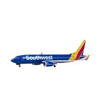 Modelo De Avião De Simulação Southwest Airlines B737 De 47 Cm Com Rodas E Luzes Para Exibição
