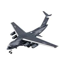 Modelo De Avião De Transporte Y-20 Em Escala 1:180, Corpo De Metal, Com Roda Frontal Dobrável,