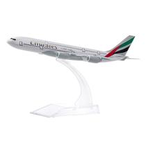 Modelo de avião Toy ManFull UAE A380 para decoração de escritório