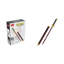 Modelo De Bloco De Montar De Espada Samurai De Anime Para Adultos, Ornamento De Micro Conexão, Faca