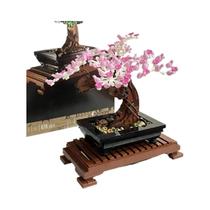 Modelo De Blocos De Montar De Árvore Bonsai Para Crianças, Bouquet De Flores, Decoração De Planta