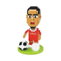 Modelo De Blocos De Montar De Jogadores De Futebol, Ornamento De Mesa, Brinquedos Educativos Para