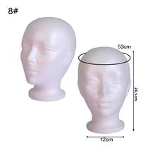 Modelo De Cabeça De Manequim Feminino Em Espuma Para Exibição De Perucas, Óculos E Chapéus