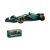 Modelo de Carro Aston Martin Aramco F1 Team AMR23 2023 - Bburago 1:43