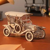 Modelo De Carro Clássico De Madeira 3D DIY Kit De Quebra-cabeça Artesanato Presente Decoração De