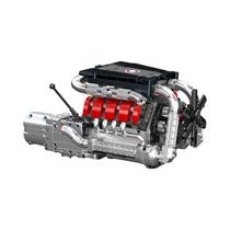 Modelo De Carro De Blocos De Montar Motorizado Elétrico LSX454 V8, Brinquedo De Simulação, Presente