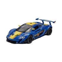 Modelo De Carro De Corrida GTR Em Metal Fundido 1:22 Com Direção Nas Rodas Dianteiras, Portas Que