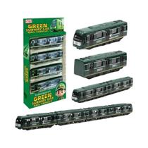 Modelo De Carro De Metal Diecast De Trem De Alta Velocidade Ônibus Metrô Para Presentes De Crianças