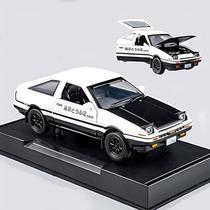 Modelo de carro diecast Mzexoma Initial D Toyota Trueno AE86 1:32