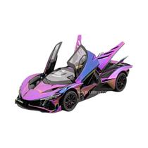 Modelo De Carro Esportivo Miniatura Apollo EVO Em Escala 1:24, Modelo Em Liga Com Som, Luz E Portas