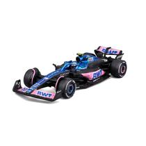 Modelo de carro fundido sob pressão Bburago 1:43 Race BWT Alpine F1 Team A523