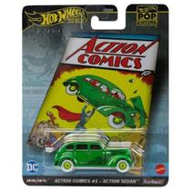 Modelo de carro Hot Wheels Superman Action Comics 1 Action Sedan