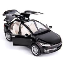 Modelo de carro: liga MOOKEENONE+ABS+borracha, escala 1/24, Tesla Model X 90D