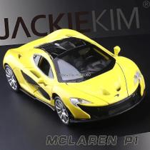 Modelo de carro McLaren P1 em escala 1:32 em metal fundido amarelo Modelo de carro McLaren P1 em escala 1:32 em metal fundido amarelo