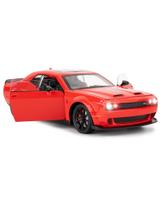 Modelo de carro transmitido sob pressão LOVEPOSELY 1:24 Dodge Challenger Hellcat