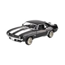 Modelo De Carro Vintage Em Metal Fundido Preto Fosco 1969 EUA Para Crianças Presente
