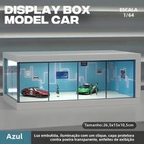 Modelo De Espaço De Estacionamento Em Escala 1/64 Com Luzes, Cena De Decoração Simulada, Figuras E