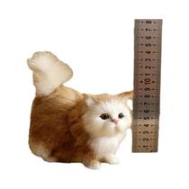 Modelo De Gato De Pelúcia Fofo Para Meninas, Brinquedo Realista De Animal Para Decoração De Casa E Modelo De Gato De Pelúcia Fofo Para Meninas, Brinquedo Realista De Animal Para Decoração De Casa E