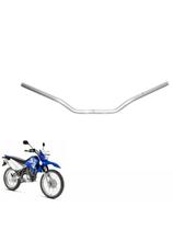 Modelo De Guidão Xt 125 Moto Peça Acessório Preto E Cromado Aço Durabilidade