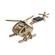 Modelo De Helicóptero Solar DIY Para Crianças Quebra-Cabeça 3D De Madeira Experimento Educacional De