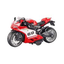 Modelo de liga de brinquedo de motocicleta com som e luz para crianças