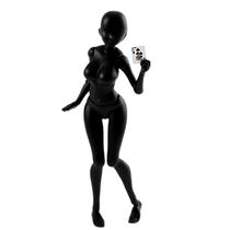 Modelo de manequim artístico Memello 15 cm preto, figura feminina Modelo de manequim artístico Memello 15 cm preto, figura feminina
