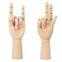 Modelo de Mão de Madeira kukmakri 30 cm Manequim Artístico 2 Peças Modelo de Mão de Madeira kukmakri 30 cm Manequim Artístico 2 Peças