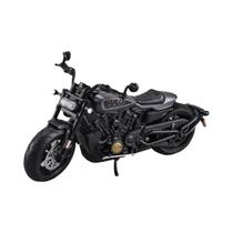 Modelo De Motocicleta De Brinquedo Diecast Sportster S Em Escala 1:12 Com Amortecimento Off-road