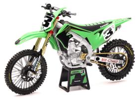 Modelo de motocicleta de moldação sob pressão NewRay Kawasaki KX 450 3 1/12