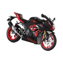 Modelo De Motocicleta Em Escala 1:12 Diecast Aprilia RSV4 Suzuki GSX R1000R Com Direção Na Roda