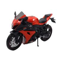 Modelo De Motocicleta Em Escala 1:12 Diecast Aprilia RSV4 Suzuki GSX R1000R Com Direção Na Roda