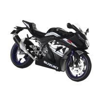 Modelo De Motocicleta Em Escala 1:12 Diecast Aprilia RSV4 Suzuki GSX R1000R Com Direção Na Roda