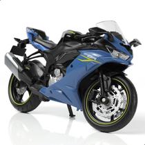 Modelo de motocicleta Toy Risopen 1:12 Kawasaki Ninja ZX-6R Blue