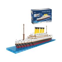 Modelo De Navio De Cruzeiro Titanic Para Crianças, Blocos De Montar DIY, Kit De Tijolos Clássicos,