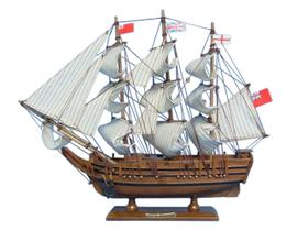 Modelo de navio Hampton Nautical HMS Bounty Tall Ship de 15 cm