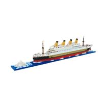 Modelo De Navio Titanic 3D Para Adultos Blocos De Montar Micro Mini Bricks Brinquedo De Presente