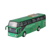 Modelo De Ônibus De Passageiros Em Escala 1:32 Em Liga De Metal Com 5 Portas Abertas, Simulação De