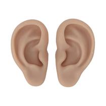 Modelo De Orelha De Silicone Macio E Flexível Para Exibição De Brincos E Exercício De Perfuração De