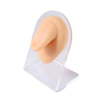 Modelo De Orelha E Nariz De Silicone Reutilizável Para Prática Profissional De Piercing, Exibição De