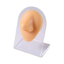 Modelo De Orelha E Nariz De Silicone Reutilizável Para Prática Profissional De Piercing, Exibição De