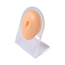 Modelo De Orelha E Nariz De Silicone Reutilizável Para Prática Profissional De Piercing, Exibição De