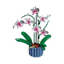 Modelo De Orquídea Em Vaso Para Adultos, Blocos De Montar, Buquê De Flores Artificiais, Presentes De